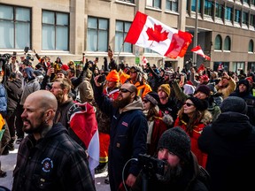 Behind HonkHonk Hodl: The story of the trucker convoy's 'bitcoin team lead' 10 Demonstrators continue to protest in Ottawa on Feb 19, 2022.