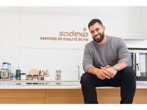 Professional football player and doctor Laurent Duvernay-Tardif is visiting high schools across the country to engage students as part of Sodexo's Powering Performance program.