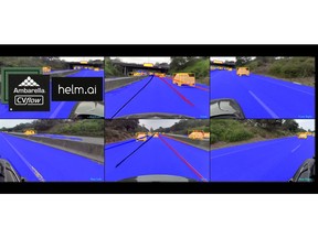 New perception software release for the Ambarella CVflow® AI SoC architecture makes Helm.ai's high-end advanced driver assistance system (ADAS) software available to the strong ecosystem of customers and partners built around the Ambarella platform.
