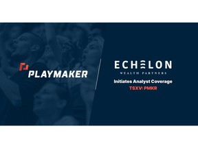 Echelon Wealth Partners Inc. Head of Research Rob Goff Initiates Analyst Coverage on Playmaker