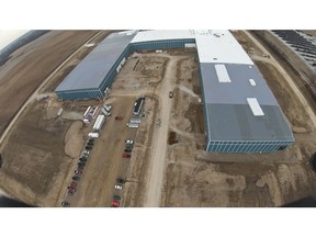 Construction of a customer's new steel facility underway along G&W's Indiana & Ohio Railway (IORY)