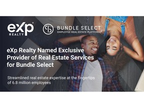 eXp Realty Named Exclusive Provider of Real Estate Services for Bundle Select, a Real Estate Benefit Platform