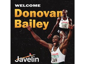 Javelin Sports Inc. Partners with Donovan Bailey