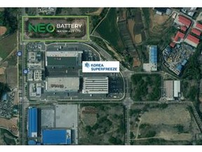 NEO Battery Materials Commercial Plant Location in South Korea