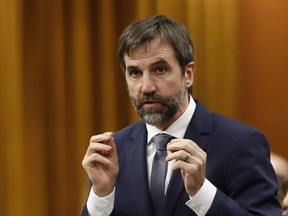 Minister of Environment and Climate Change Steven Guilbeault during Question Period in the House of Commons in Ottawa.