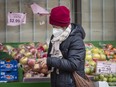 A woman shops for groceries at Toronto's Yao Hua Supermarket.