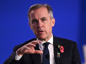 Mark Carney, the former Bank of England governor and now the UN special envoy for climate action and finance, at the COP26 UN Climate Summit in Glasgow.