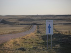 A Uranium One sign near the town of Gillette, Wyoming, U.S.