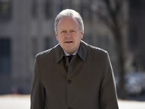 Stephen Poloz at West Block on Parliament Hill in Ottawa.