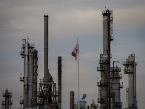 A Royal Dutch Shell Plc refinery near the Enbridge Line 5 pipeline in Sarnia, Ont.