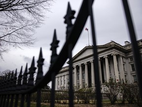 The U.S. Treasury building in Washington, D.C.