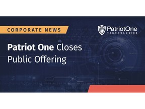 Patriot One Closes Public Offering