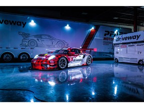 Driveway branding will now be prominently displayed on the livery of the #9 Porsche 911 GT3 R as well as on team gear and equipment throughout the paddock.