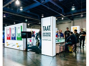 TAAT™ has leveraged trade shows as a B2B marketing channel in markets throughout the United States, which has enabled the Company to interact with decision-makers for retailer and wholesaler accounts in the convenience and tobacco categories in the same setting as incumbent tobacco firms. With a vivid and engaging trade show booth design, TAAT™ creates an immersive experience through which the product's value proposition can be conveyed.