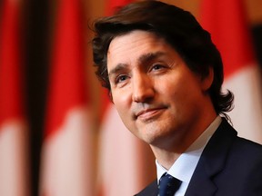 Prime Minister Justin Trudeau announced Thursday that the government is allocating $4 billion over four years for small and medium businesses to accelerate their digitalization