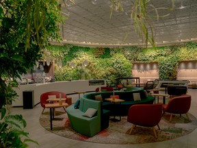 The Green Bar shared common area at the Bank of Montreal (BMO) offices in New York.