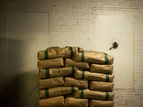 Bags of pastry flour at a facility in the U.S.