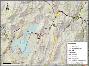 Plano del proyecto Salar de Arizaro. suministrado