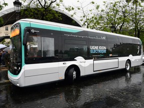 Blue Solutions' solid-state batteries are used in electric buses in Paris, France.