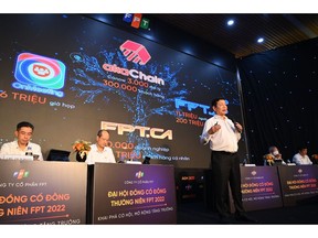 FPT Chairman Truong Gia Binh at the Annual General Meeting 2022