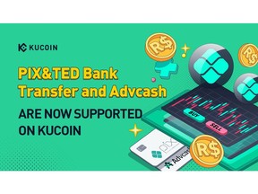 PIX&TED Services are Supported on KuCoin