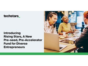 Many Techstars applicants are not yet ready for an accelerator, but as a pre-seed fund, Rising Stars will enable the organization to invest in founders at the earliest stages in their entrepreneurial journey.