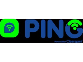 Ping, Powered by Clearspan, logo