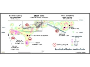 Heat Map of Longitudinal Section of the Stock Property