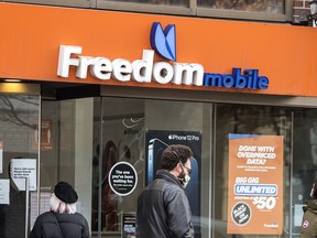 A Freedom Mobile store in Toronto.