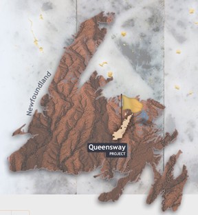 The excitement around New Found Gold is based on the company’s exclusive claim to the Queensway Project located near Gander Airport.