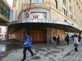 The former Hudson’s Bay Co. store in downtown Winnipeg.