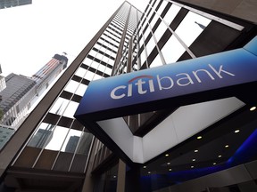The Citibank corporate office and headquarters in midtown Manhattan, New York.