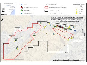 Regional map of Angilak Property.