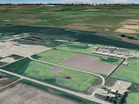 The Crossfield Hydrogen Production Hub as portrayed by
initial engineering study.