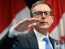 Bank of Canada governor Tiff Macklem speaks during a news conference in Ottawa Wednesday. 