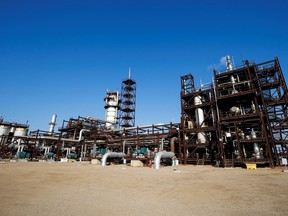 A view of Shell's Quest Carbon Capture and Storage facility in Fort Saskatchewan, Alta. CCUS involves capturing emissions from industrial processes and recycling them or transporting them via pipelines to underground sequestration sites.