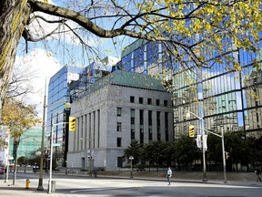 The Bank of Canada building in Ottawa.