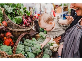 Discover 145+ farmers' markets across the province using the BC Farmers' Market Trail and make local, farm fresh shopping a family affair this summer (pictured above: Salt Spring Farmers Market). Photo Credit: Stasia Garraway