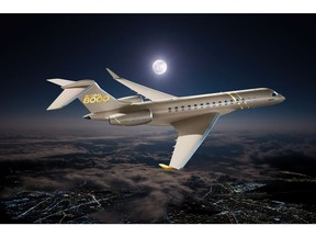Bombardier presented the new Global 8000 aircraft at the EBACE show in Geneva on May 23, 2022
