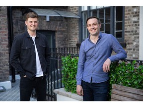 Wayflyer co-founders Jack Pierse (L) and Aidan Corbett (R)