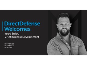 DirectDefense welcomes Jared Ballou to the leadership team as Vice President of Business Development. Jared is responsible for driving strategic partnerships to support the company's growth and business strategy.