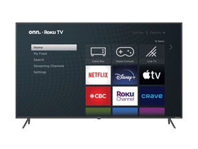 onn. * Roku TV models now available in Canada and sold exclusively in-store and online at Walmart.