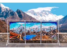 Jafri's Everest Painting Unveiled
