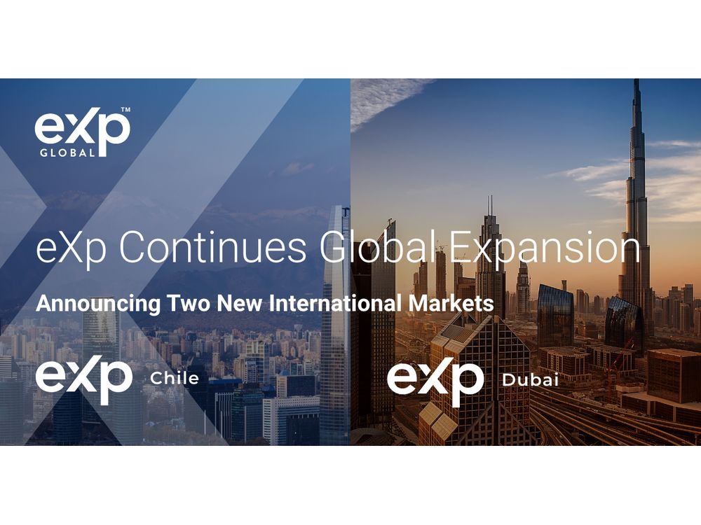 eXp Continues Global Expansion, Announcing Two New International Markets