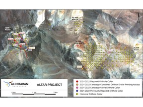 Plan map showing drill collar locations