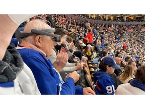 eSight and We Are Young gifted 78-year-old legally blind Eric MacDonald with the gift of sight to see his favorite team, the Toronto Maple Leafs, play in person at Scotiabank Arena.