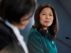 Mary Ng, Canada's trade minister, with Katherine Tai, the U.S. trade representative, in Ottawa, on May 5.