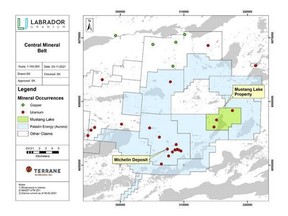 Mustang Lake Project – Central Mineral Belt, Labrador