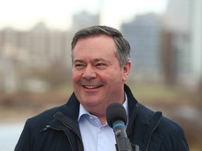 Alberta Premier Jason Kenney in Calgary on May 5, 2022.