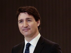 Prime Minister Justin Trudeau speaks at the Stellantis Research and Development Centre in Windsor, Ont., on May 2, 2022.